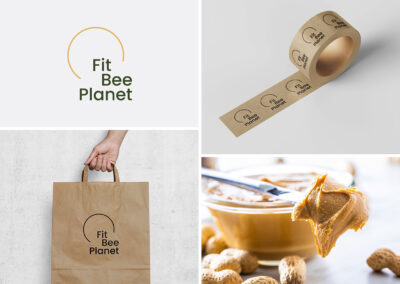 corporate identity, vizuální identita, vizuální styl, branding, logo - FitBee Planet