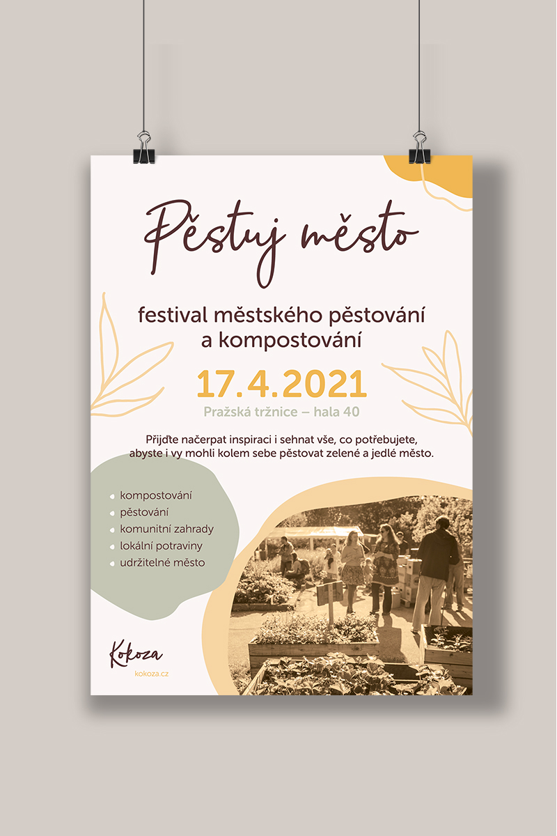 Plakát, návrh identity - Kokoza (2020)