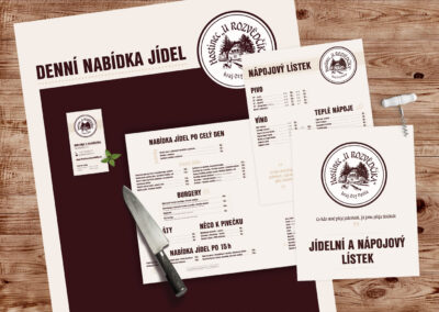 corporate identity, vizuální identita, vizuální styl, branding - Hostinec u Rozvědčíka