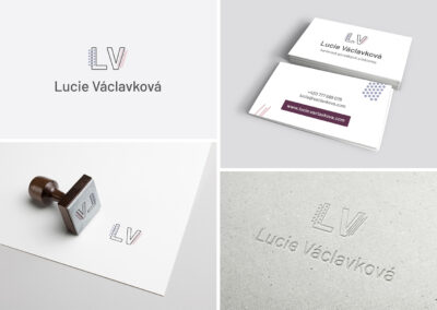corporate identity, vizuální identita, vizuální styl, branding, logo - Lucie Václavková