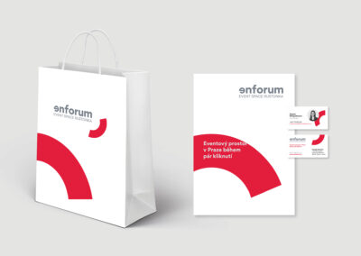 corporate identity, vizuální identita, vizuální styl, branding - enforum, Event space Rustonka