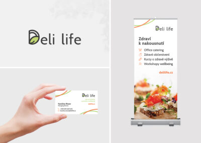 logo, vizitky, roll-up, corporate identity, vizuální identita, vizuální styl, branding - Deli Life