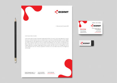 corporate identity, vizuální identita, vizuální styl, branding - ECONET