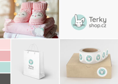 logo, logotype, corporate identity, vizuální identita, vizuální styl, branding Terkyshop