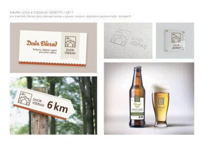 Logo, logotyp, corporate identity, vizuální identita, vizuální styl, branding - Dvůr Všerad