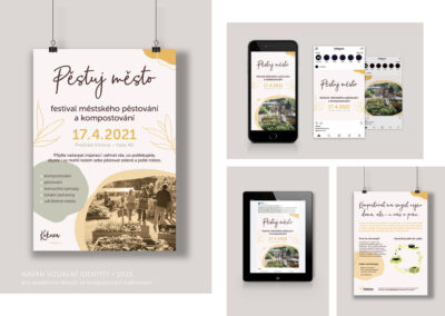 corporate identity, vizuální identita, vizuální styl, branding, plakát, posty pro FB a Instagram, produktový list - Kokoza